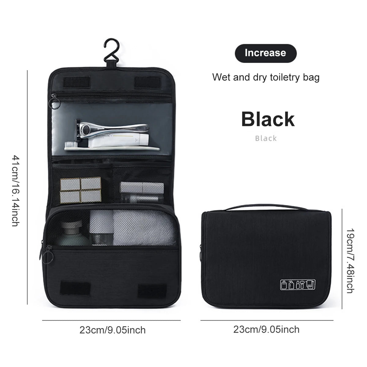 Trousse de Toilette Dépliable – Organisation Parfaite en Voyage