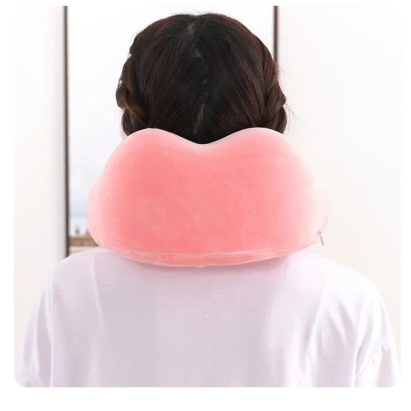 Oreiller de voyage mémoire de forme – Confort cervical pour avion, train et voiture
