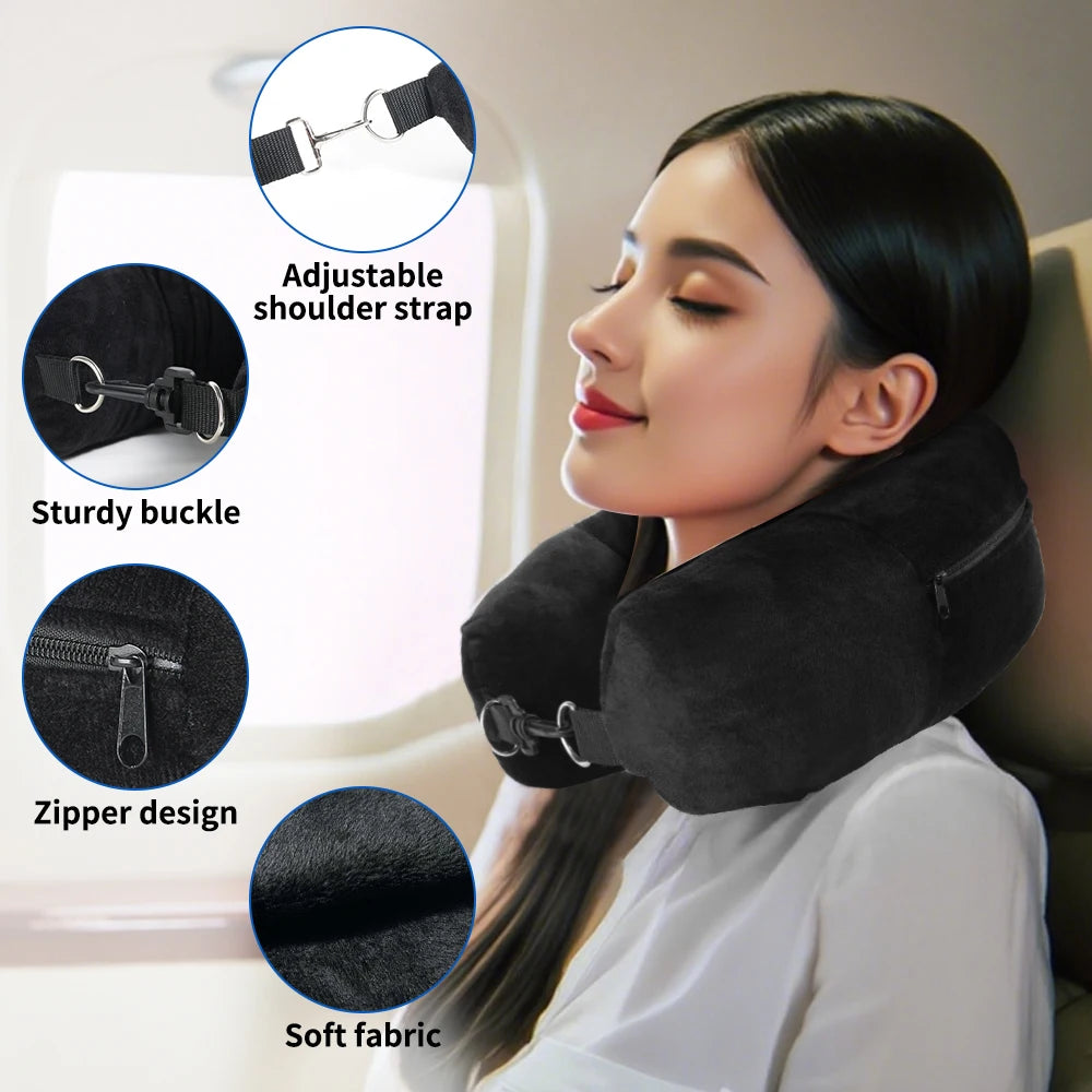 Oreiller de Voyage Multifonction – Housse Remplissable & Sac de Rangement