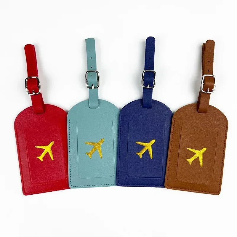 Étiquette de Valise Luxe en Cuir – Nom & Adresse