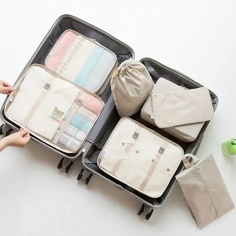 Organisateur valise 7 pièces – Rangez vêtements, chaussures et accessoires comme un pro
