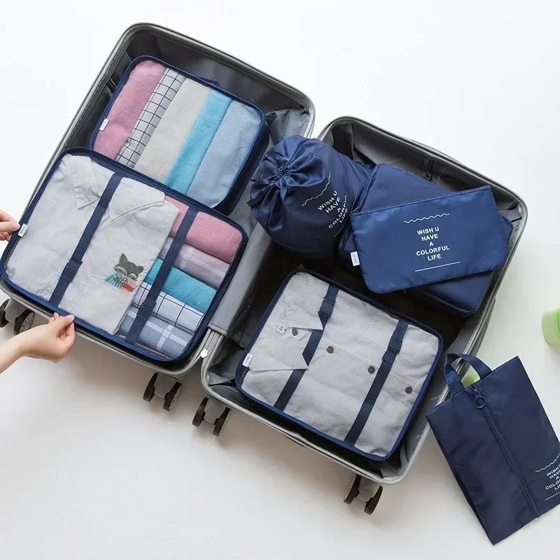 Organisateur valise 7 pièces – Rangez vêtements, chaussures et accessoires comme un pro