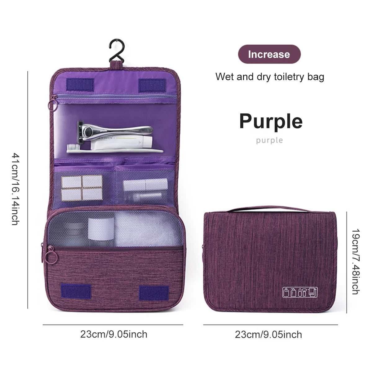 Trousse de Toilette Dépliable – Organisation Parfaite en Voyage