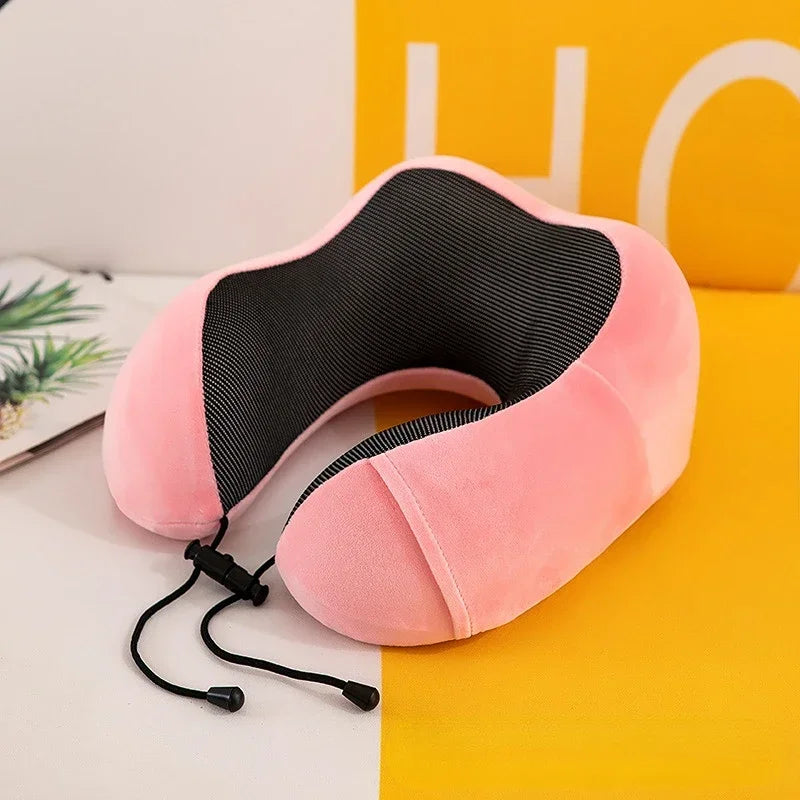 Oreiller de voyage mémoire de forme – Confort cervical pour avion, train et voiture