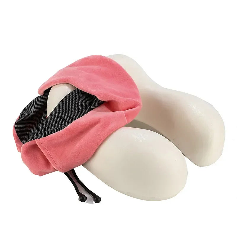 Oreiller de voyage mémoire de forme – Confort cervical pour avion, train et voiture