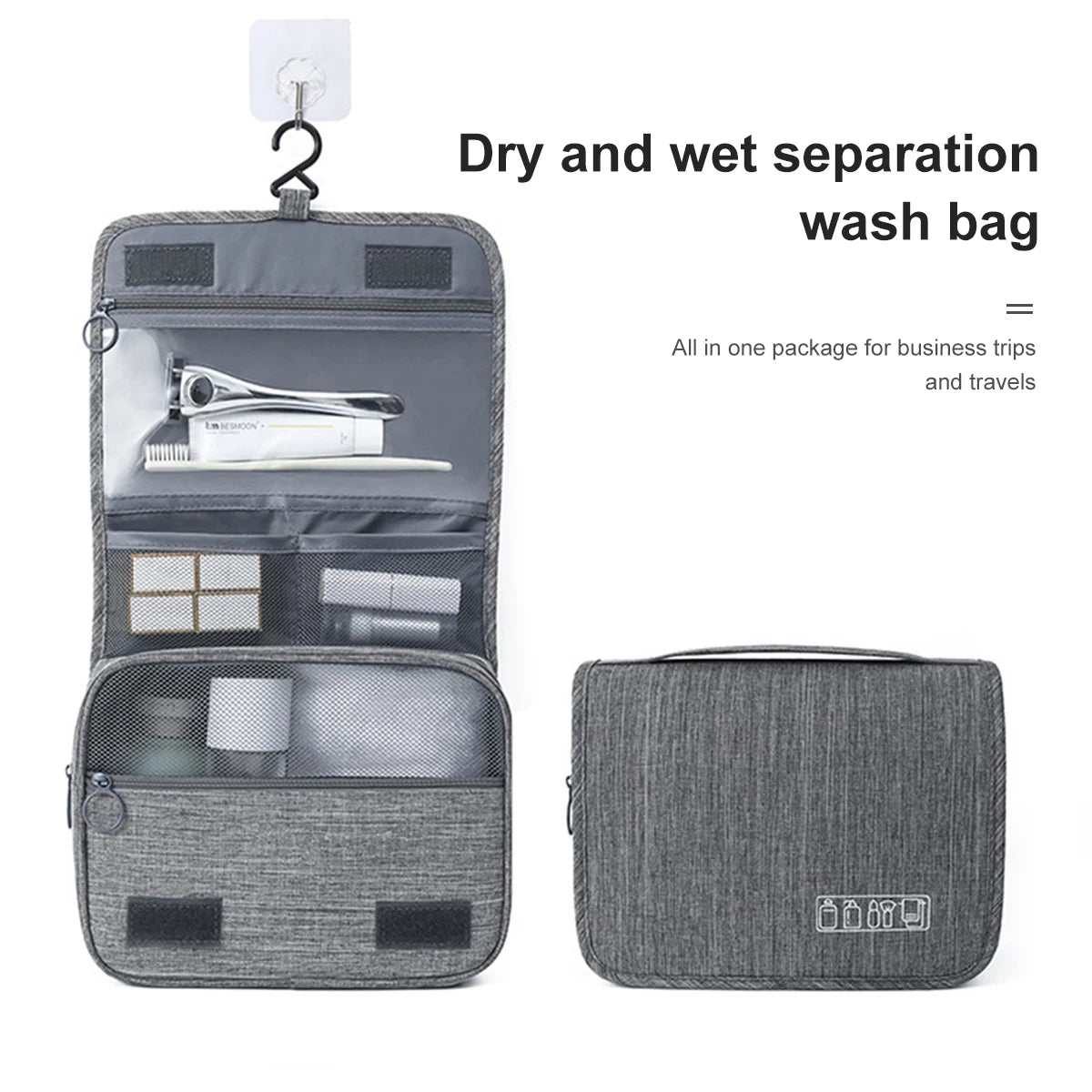 Trousse de Toilette Dépliable – Organisation Parfaite en Voyage