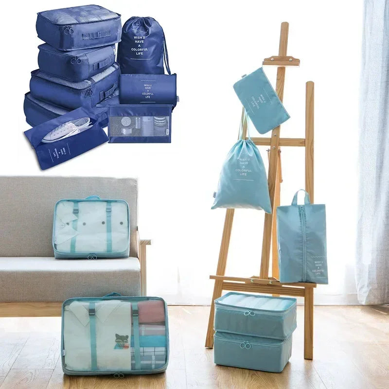 Organisateur valise 7 pièces – Rangez vêtements, chaussures et accessoires comme un pro