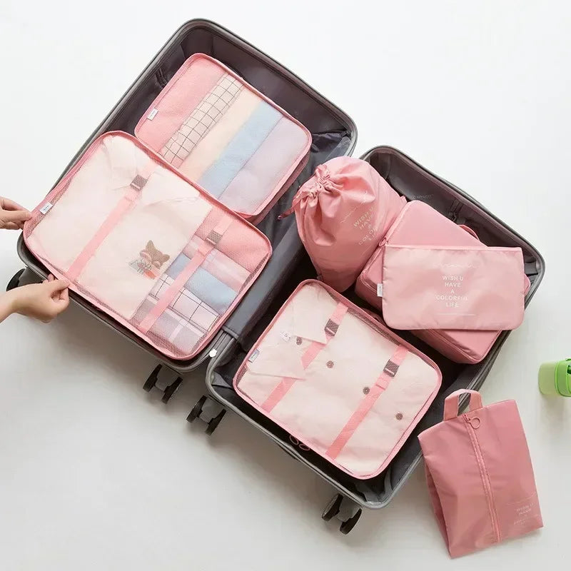 Organisateur valise 7 pièces – Rangez vêtements, chaussures et accessoires comme un pro