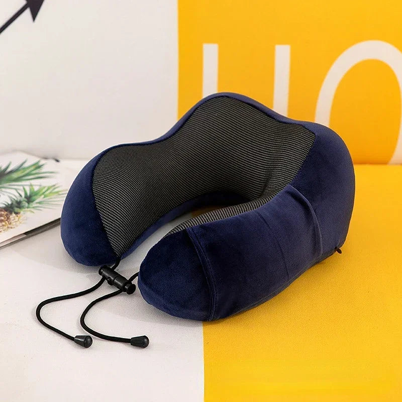 Oreiller de voyage mémoire de forme – Confort cervical pour avion, train et voiture