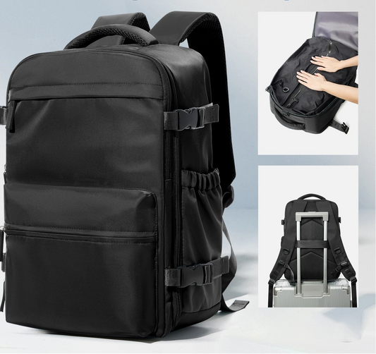 Sac à dos de voyage extensible – Grande capacité avec compartiment ordinateur et rangement sous vide