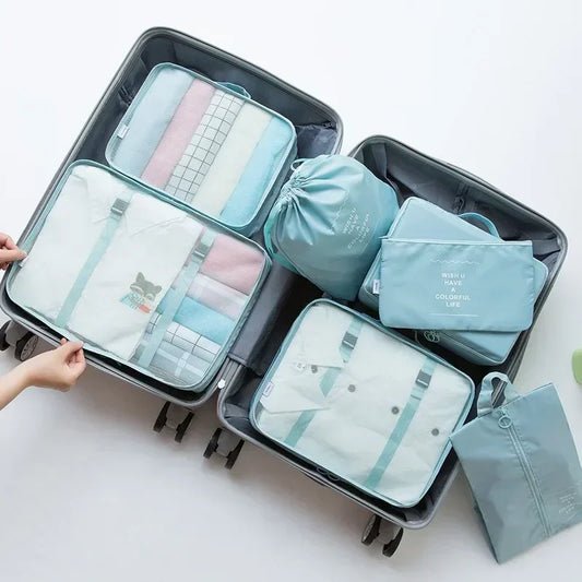 Organisateur valise 7 pièces – Rangez vêtements, chaussures et accessoires comme un pro