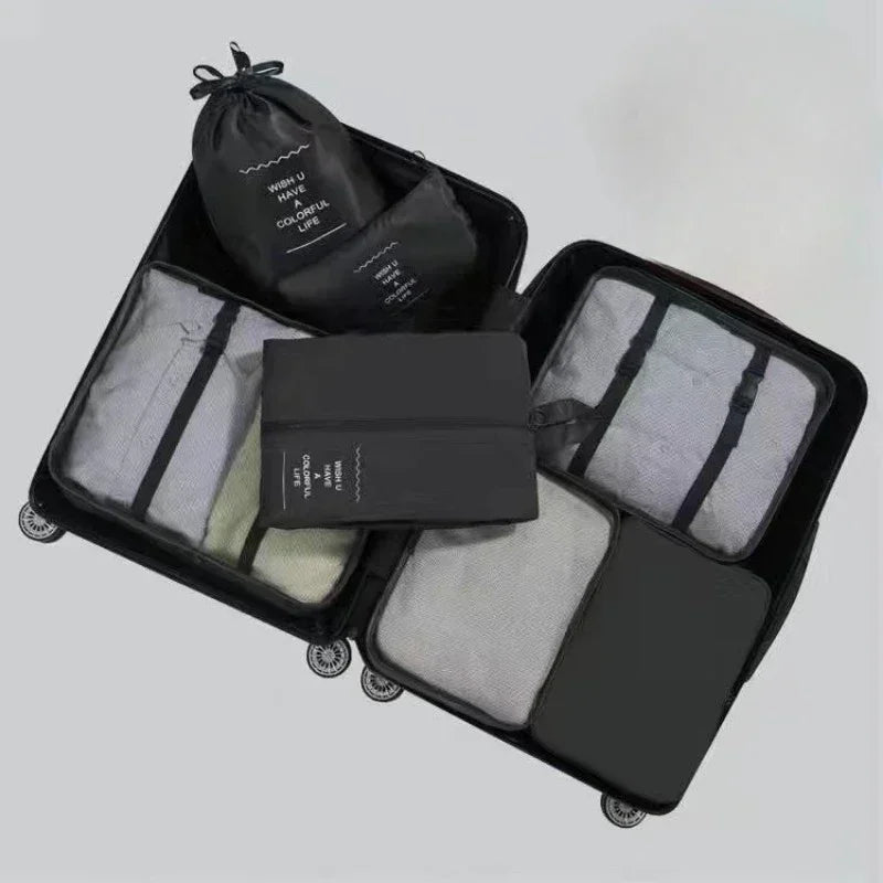 Organisateur valise 7 pièces – Rangez vêtements, chaussures et accessoires comme un pro