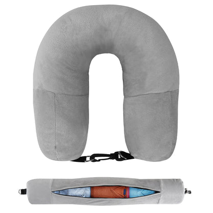 Oreiller de Voyage Multifonction – Housse Remplissable & Sac de Rangement