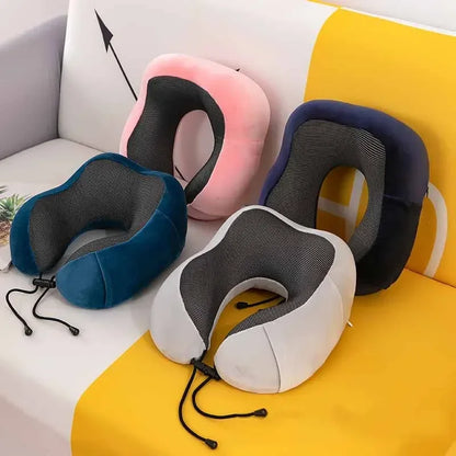 Oreiller de voyage mémoire de forme – Confort cervical pour avion, train et voiture