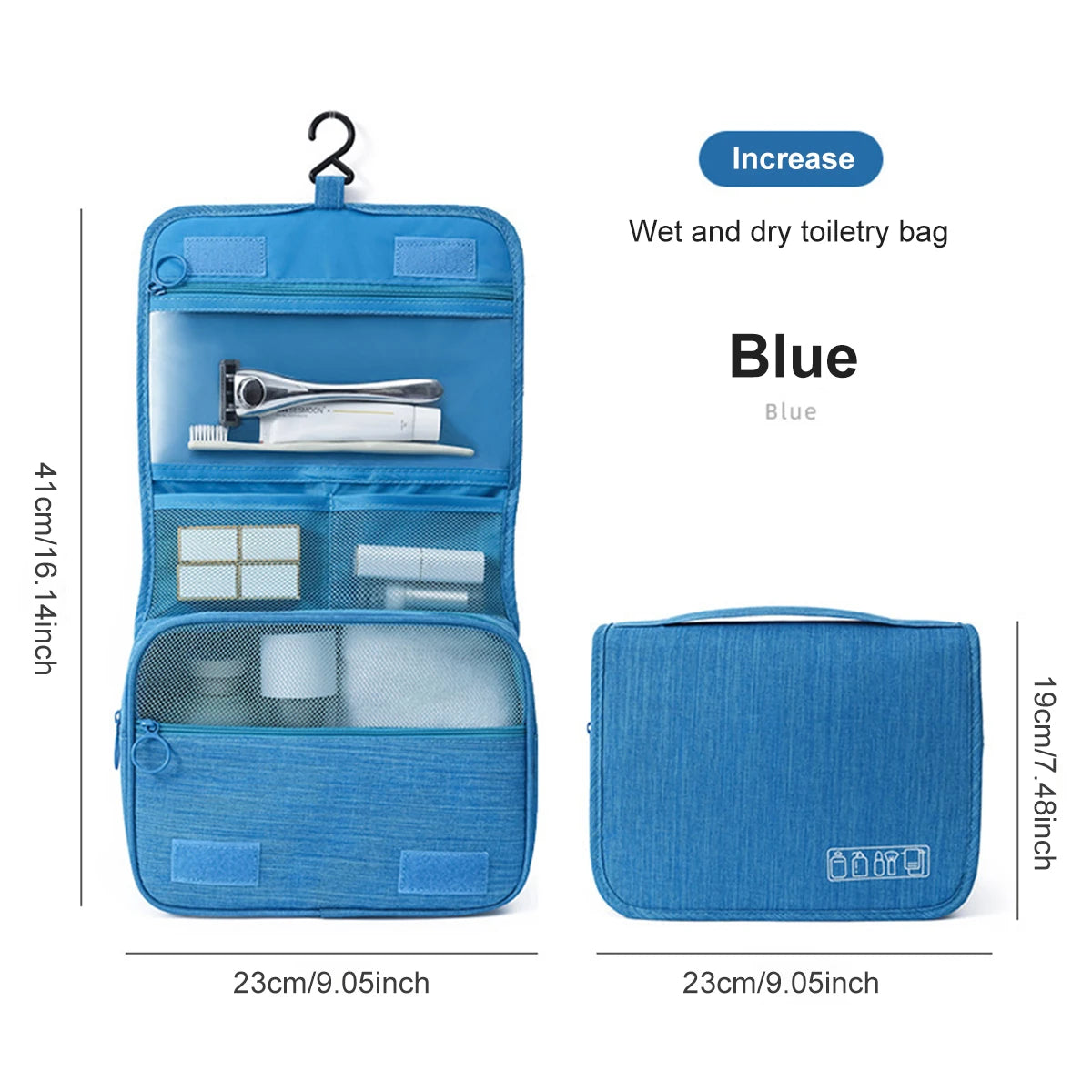 Trousse de Toilette Dépliable – Organisation Parfaite en Voyage