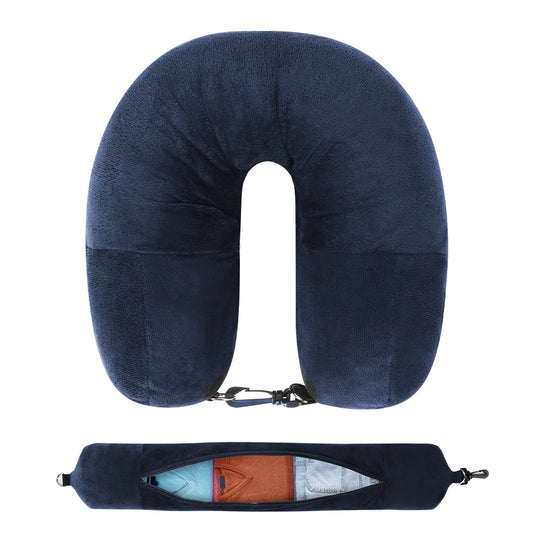 Oreiller de Voyage Multifonction – Housse Remplissable & Sac de Rangement