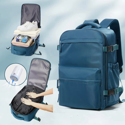 Sac à dos de voyage extensible – Grande capacité avec compartiment ordinateur et rangement sous vide
