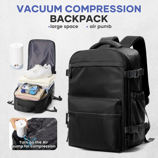 Sac à dos de voyage extensible – Grande capacité avec compartiment ordinateur et rangement sous vide