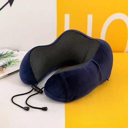 Oreiller de voyage mémoire de forme – Confort cervical pour avion, train et voiture