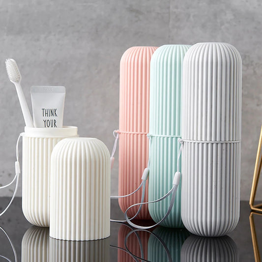 Kit de Voyage Dentaire – Boîte & Gobelet Portable